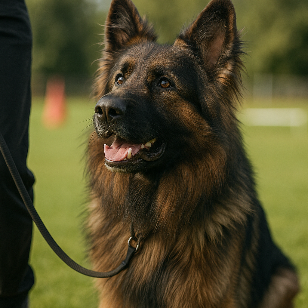 Altdeutscher Schäferhund en entraînement d’obéissance