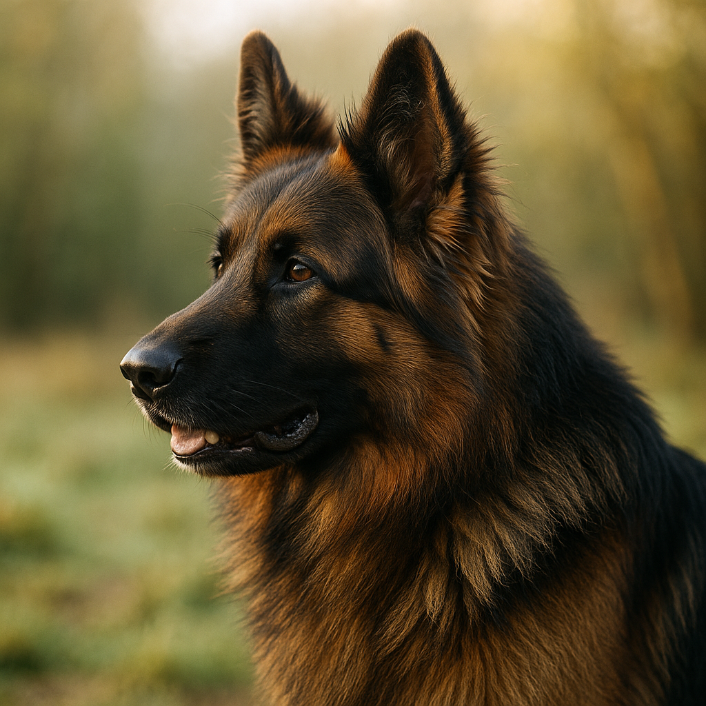 Portrait d'un Altdeutscher Schäferhund montrant sa morphologie robuste et son regard attentif